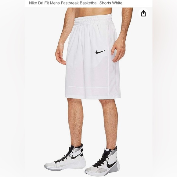 Nike Dri Fit Mens Fastbreak Basketball Shorts White Loose Fit-Size Small-NWT! - Picture 1 of 13